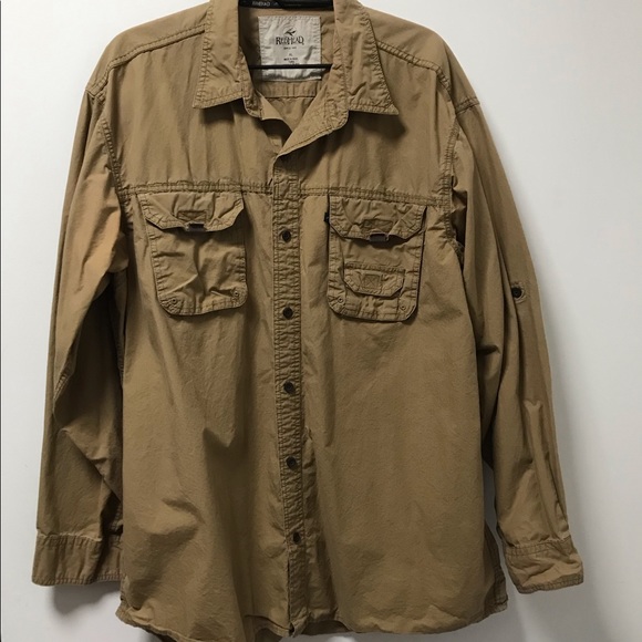 Nice Stylish Camel Button Down Shirt! - Picture 8 of 14